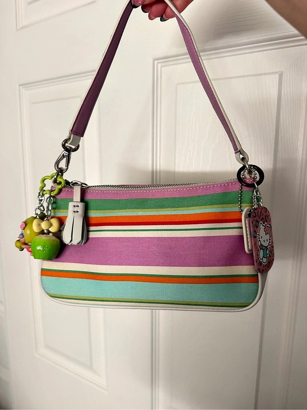Vintage Coach Striped Demi